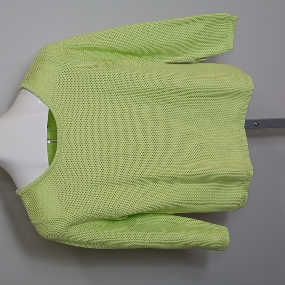 Per Se Knitted Sweater Bright Green - Medium